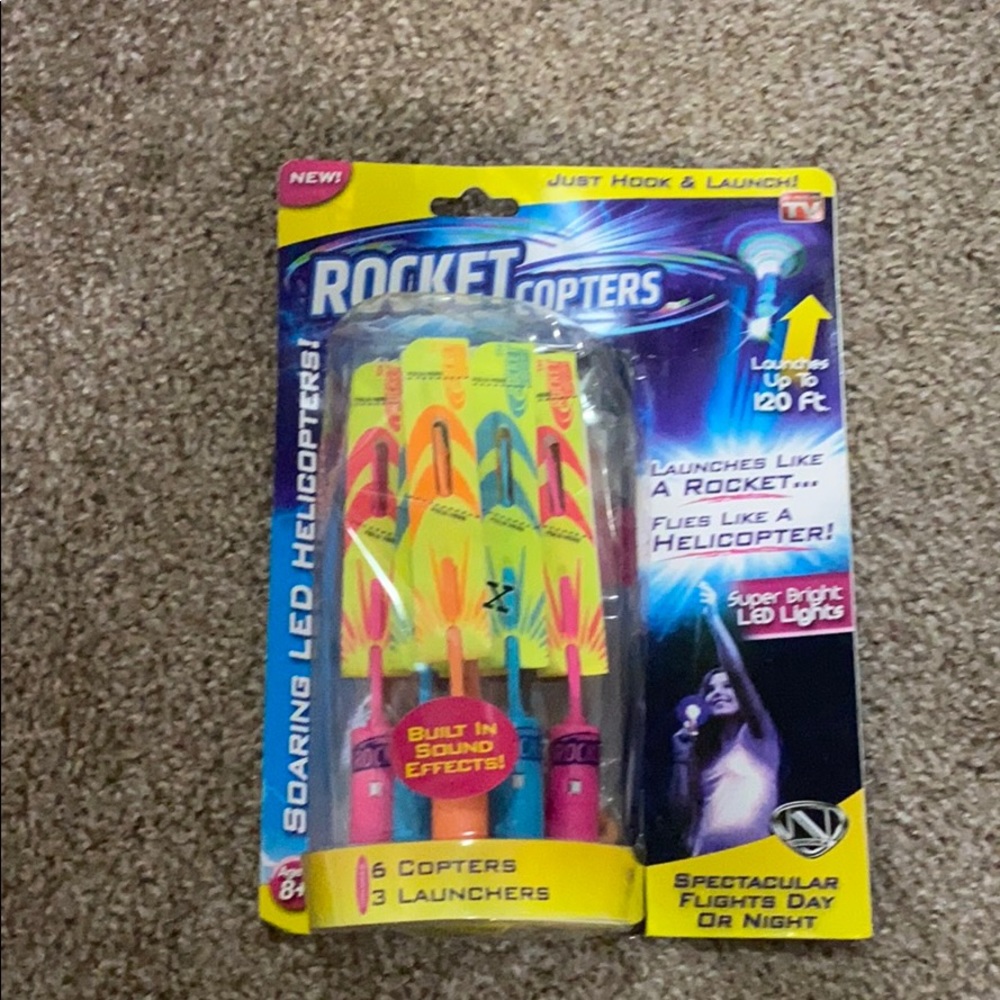 rocket copters kids toy